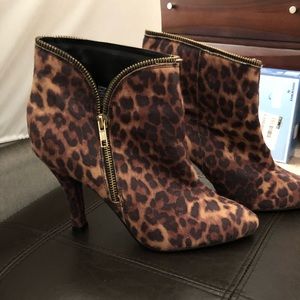 Leopard Print Booties